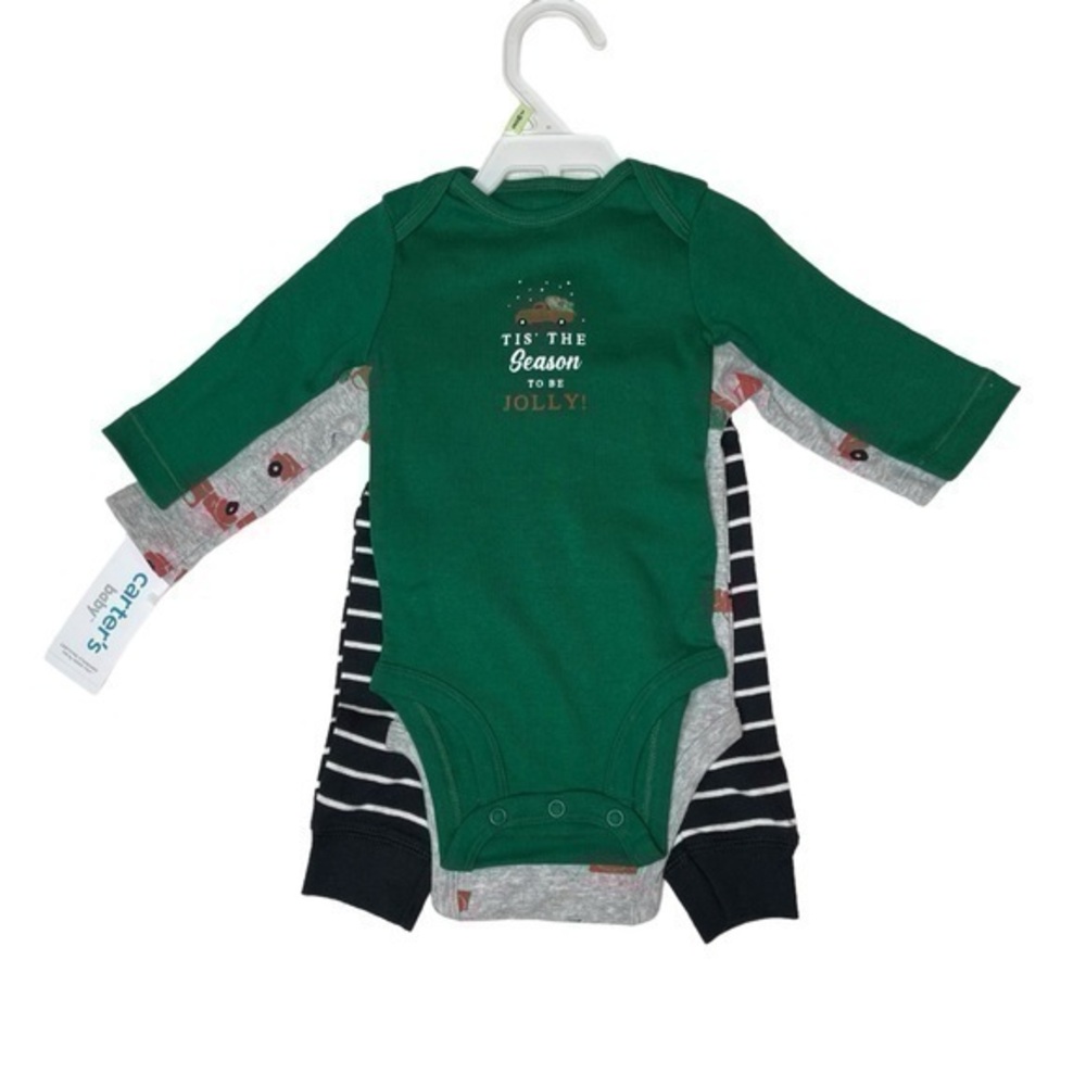Carter’s Baby Boy 3 Piece Holiday Truck Set 3M - NWT